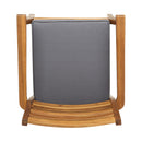Outdoor Dining Chair With Slat Back And Acacia Wood Frame (Set of 2) - Gray / Teak