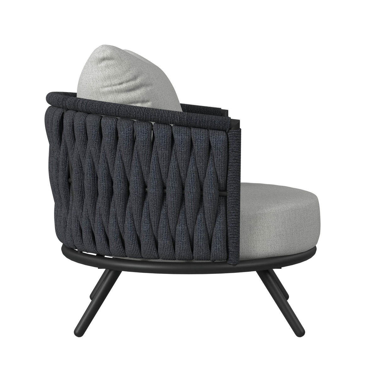 Bali Chairs With Olefin (Set of 2) in Dark Gray by Elements International, view 6