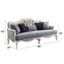 Ciddrenar - Sofa - Fabric & White Finish - Atlantic Fine Furniture Inc