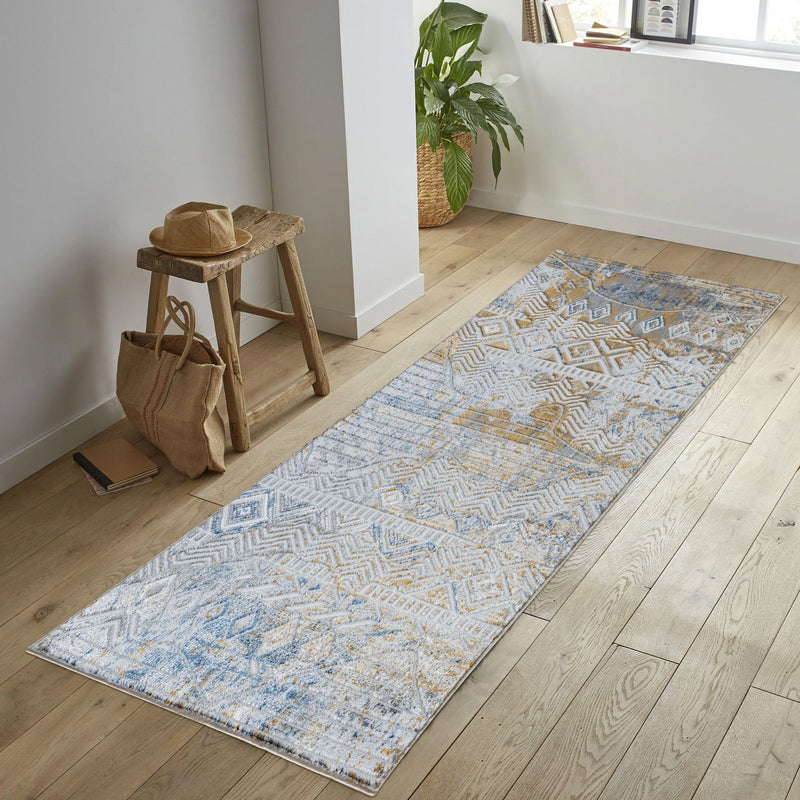 Legacy - 5'3" X 7' Area Rug - Multi / White