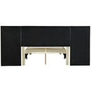 Upholstered Platform Bed With Big Headboard