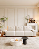 3 Seater Sofa Couch For Living Room, Modern Couches For Small Space, Cat Nest Sofa, For Cat Friendly, Comfy Couch With Waterproof And Cat Scratch Resistant Fabric