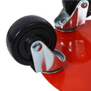 Heavy Duty Snowmobile Dolly V Slide With 2.5" Swivel Casters, Rubber Pad, 1500Lbs Capacity Steel - Red