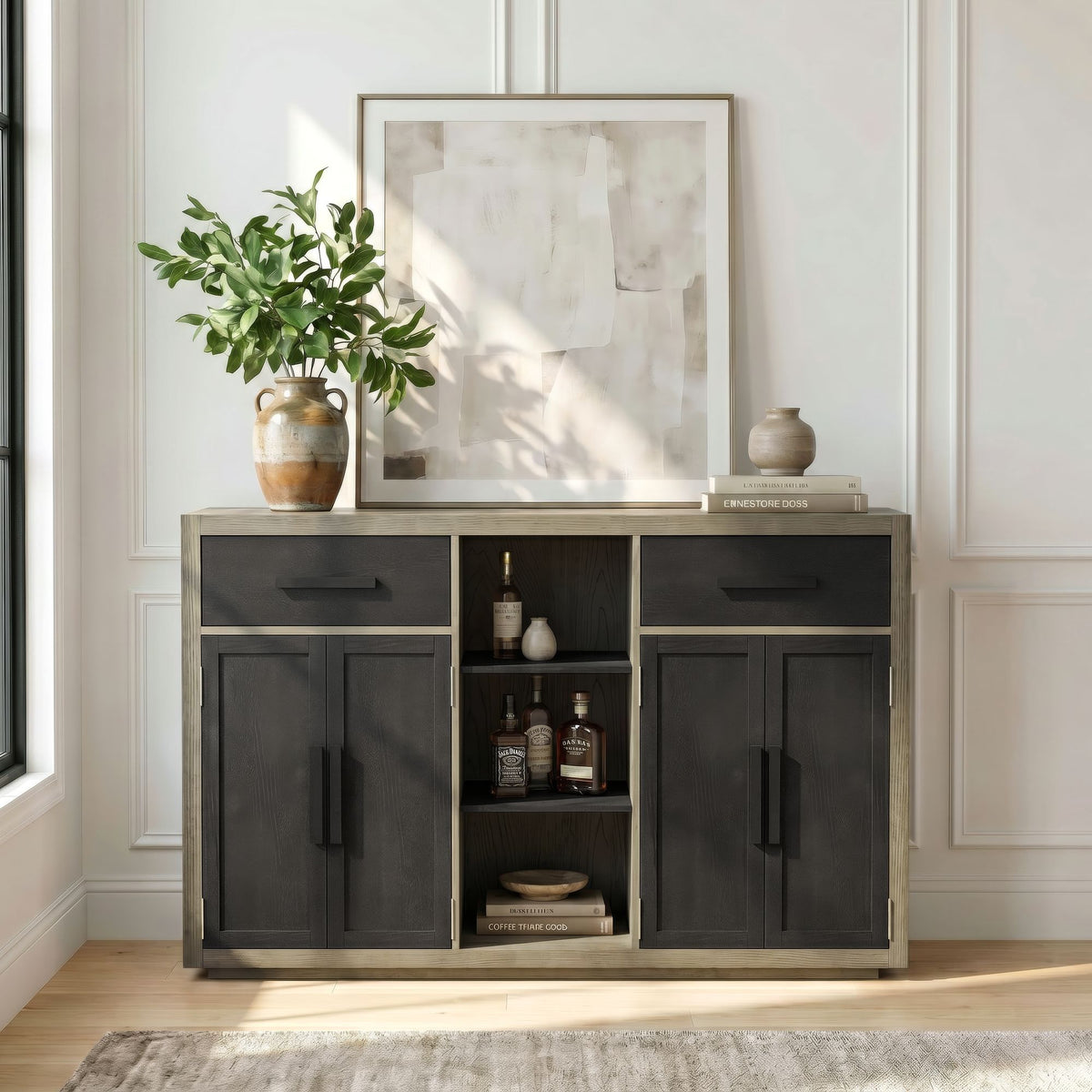 Jemma Buffet in Black by Elements International, view 6
