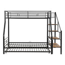 Metal Bunk Bed With Trundle And Storage Staircase