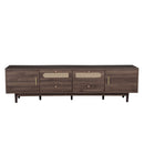TV Stand With Drawers, Accent Entertainment Center For Living Room - Dark Brown