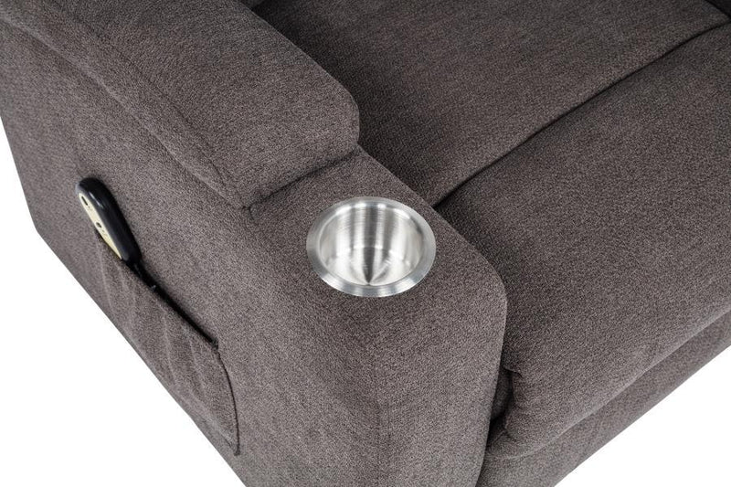 Louie - Chenille Upholstered Power Lift Massage Chair