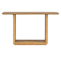 Console Table With Curved Corners And U Base Design