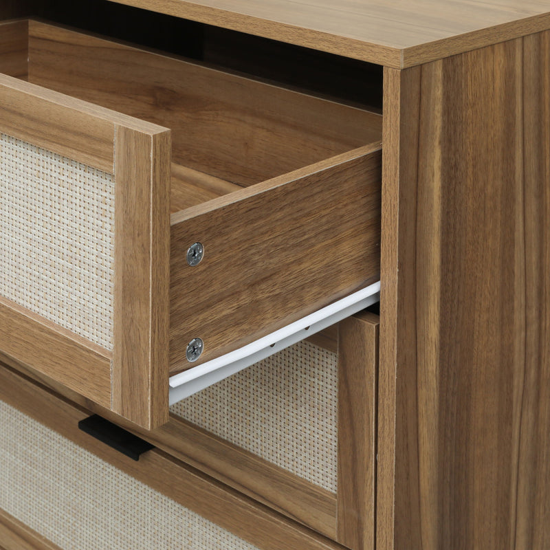 3 Drawer Cabinet, Suitable For Bedroom, Living Room, Study - Walnut
