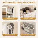 Elegant LED Mirror Vanity Dressing Table With Adjustable Lights, Drawers & Storage - White