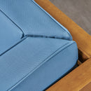 Outdoor Acacia Wood Patio Chair With Fabric Cushion