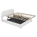 Upholstered Platform Bed With Hydraulic Storage System