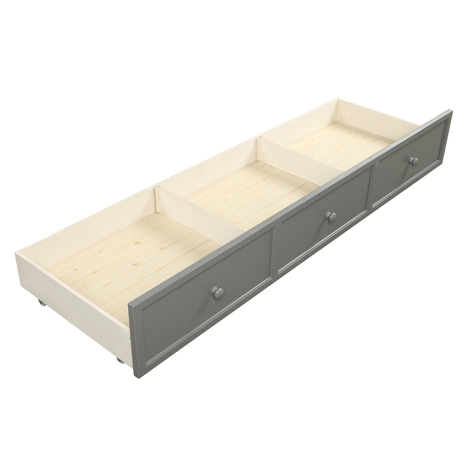 Wood Daybed with Three Drawers ,Twin Size Daybed,No Box Spring Needed ,Gray - Atlantic Fine Furniture Melbourne FL