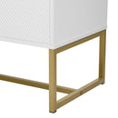 TV Cabinet With 1 Drawer, 2 Cabinets, Handles And Anti-Tip Device