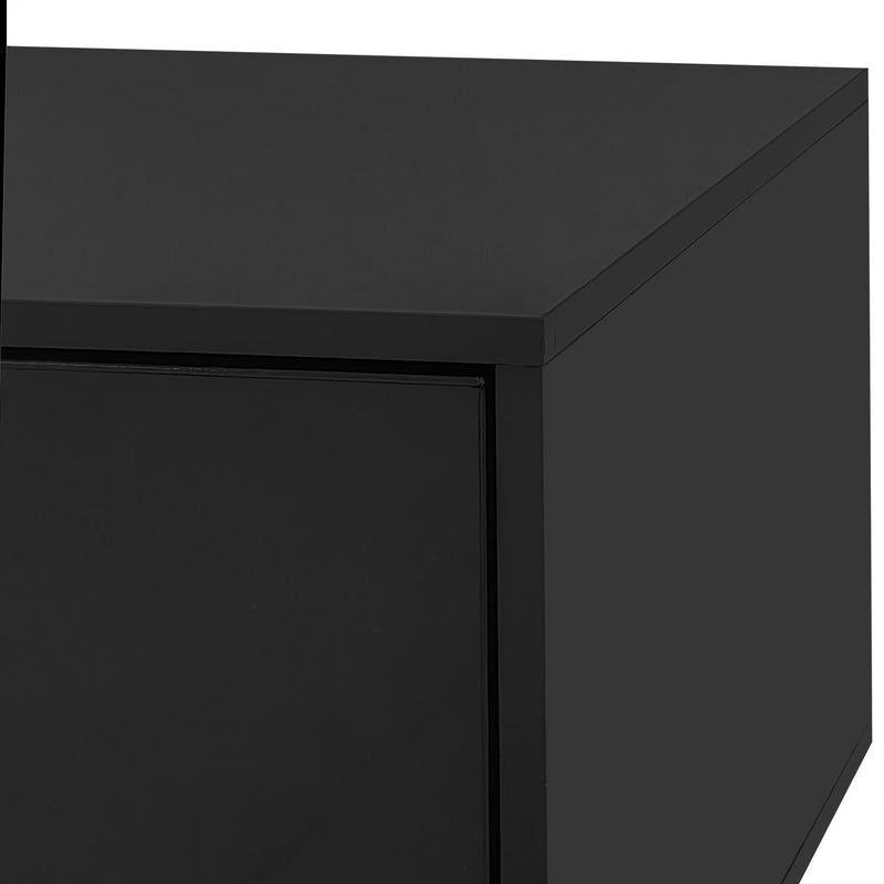 Modern High Glossy Rectangle Coffee Table With 16 Color LED Lights For Living Room