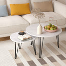 Round Nesting Coffee Table For Living Room (Set of 2)