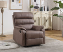 Modern Soft, Manual Recliner Chair - Brown