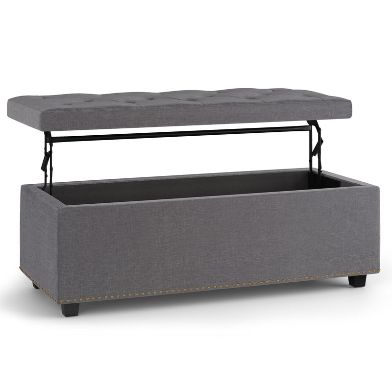 Hamilton - Upholstered Lift Top Rectangular Storage Ottoman