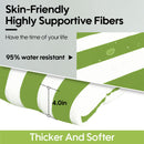 2 Piece High Back Patio Chair Cushion Set, Tufted Adirondack And Rocking Chair Cushions