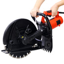 Electric 14" Cut Off Saw With Wet / Dry Functionality And Water Line Attachment Metal, 30" Length - Black