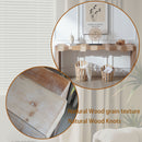 Modern Rustic Table With Sculpted Block Design