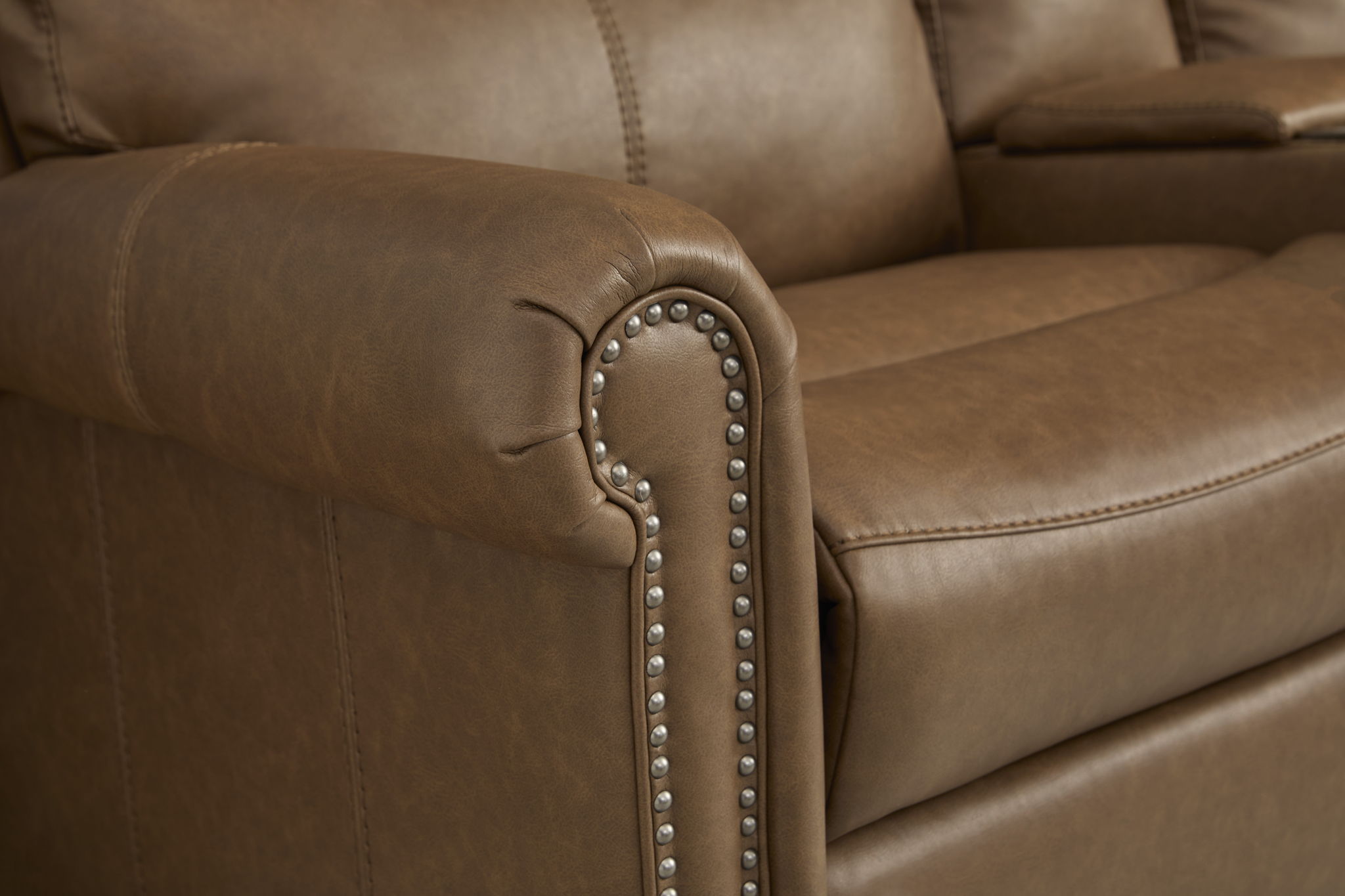 Bernard - Loveseat With Nailhead Trim