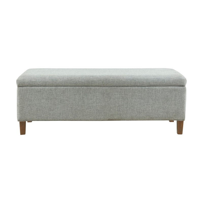 Marcie - Upholstered Storage Bench With Soft Close Lid - Blue