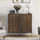Sideboard Buffet With Storage For Living Room - Walnut