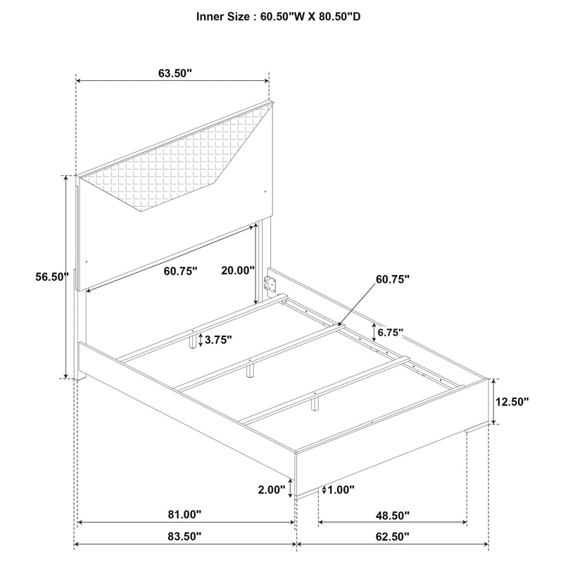 Ives - Panel Bed LED Headboard