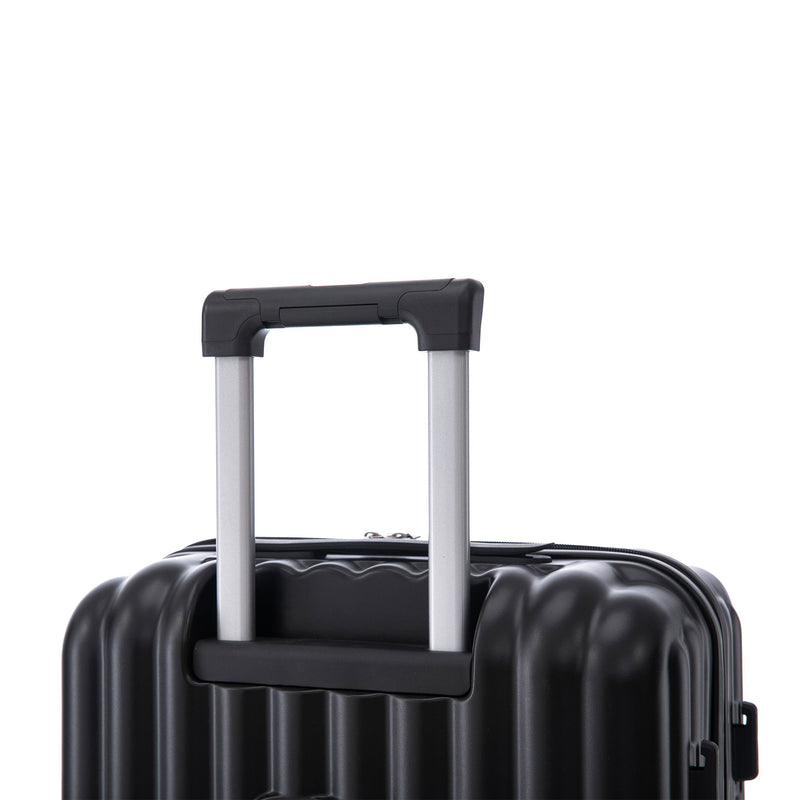 20" / 24" / 28" 3 Pieces / Set Spinner Wheel Luggage, Carry On Suitcase, With Cup Holder & USB Port & Phone Holder