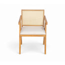 Chandigarh Farmhouse Style Cane Upholstered Dining Chairs (Set of 2)