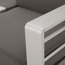 Cape Coral - Modern 3 Seater Sofa With Metal Tray