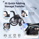 Premium Foldable Transport Wheelchair For Adults