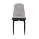 Modern Dining Chair With Cushions And Metal Legs