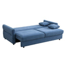 Haran - Sofa With Sleeper - Blue Fabric
