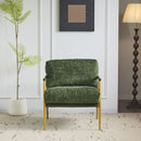 Modern Accent Chair With Plush Cushions, Cozy Seating