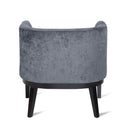 Contemporary Accent Chair With Tufted Diamond Stitching - Charcoal