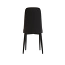 Modern Dining Chair With Cushions And Metal Legs