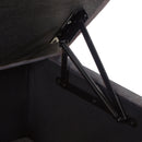 Modern Large Comfort Sofa Ottoman with Storage, Modular Sectional Storage Ottoman With Wheels For Living Room,Lounge Ottoman, Couch Storage Ottoman ,Large Storage Ottoman Bench-Charcoal Grey