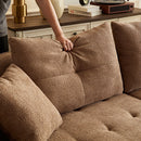 Modular Sofa, Durable Fabric, Solid Wood Frame, High Density Sponge Padding, Seating For 4