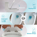 1 Piece Toilet For Bathroom, Dual Flush 1.1 / 1.6 Gpf, Soft Closing Seat - White