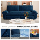 Queen Pull Out 3 In 1 Convertible Sleeper Sofa, Multi-Functional