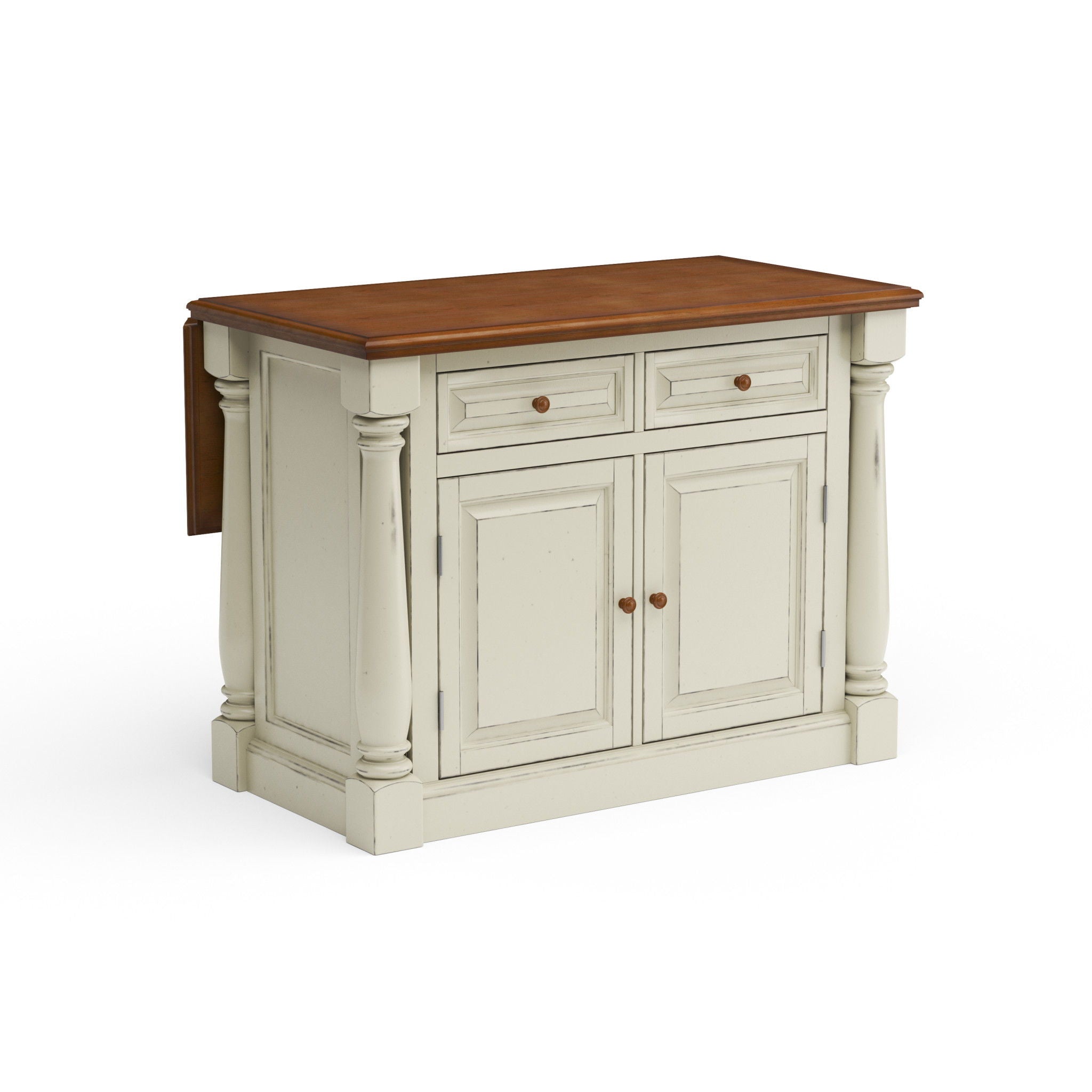 Monarch - Kitchen Island Set - White