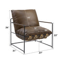 Oralia - Accent Chair - Saturn Top Grain Leather - Atlantic Fine Furniture Inc