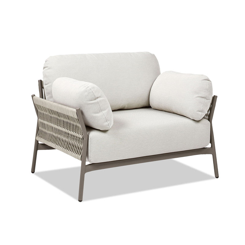 Jasper - Upholstered Patio Deep Seating Armchair - Wheat Beige