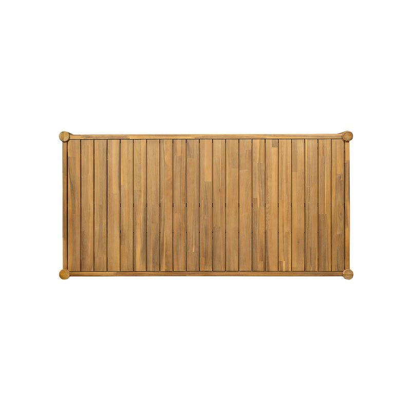 Classic Patio Dining Table, Acacia Wood - Light Teak