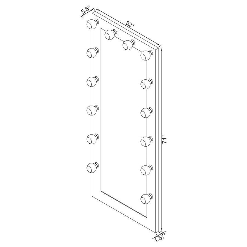 Zayan - Mirror, Box 1 of 2 - Black