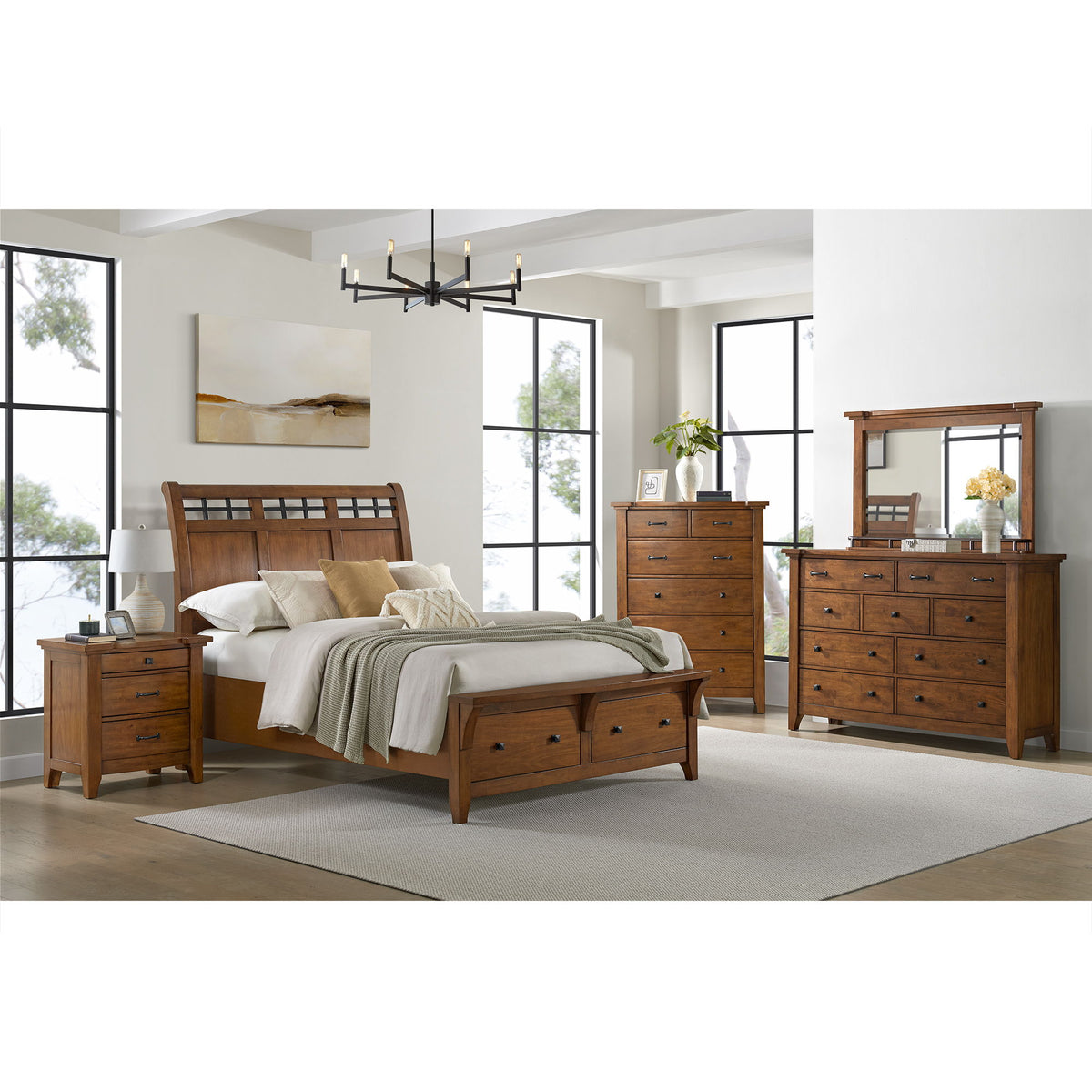 Gage 9-Drawer Dresser in Light Brown by Elements International, view 7