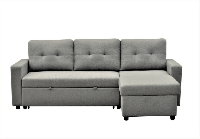 Convertible L Shaped Sectional Sleeper Sofa Bed, Saving Pull Out Couch