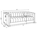 Chaviano - Upholstered Track Arm Sofa Set